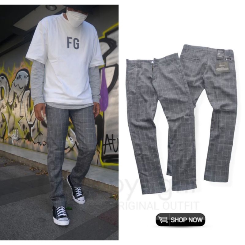 Celana Tartan Kotak kotak Panjang - Celana Panjang Kotak Kotak Pria - Celana Bahan Panjang Original