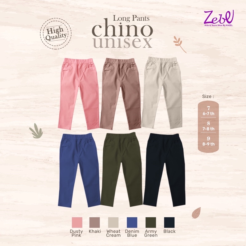 Jobel LongPants Chino Unisex - Celana Murah Anak/Chinos Pants Best Seller