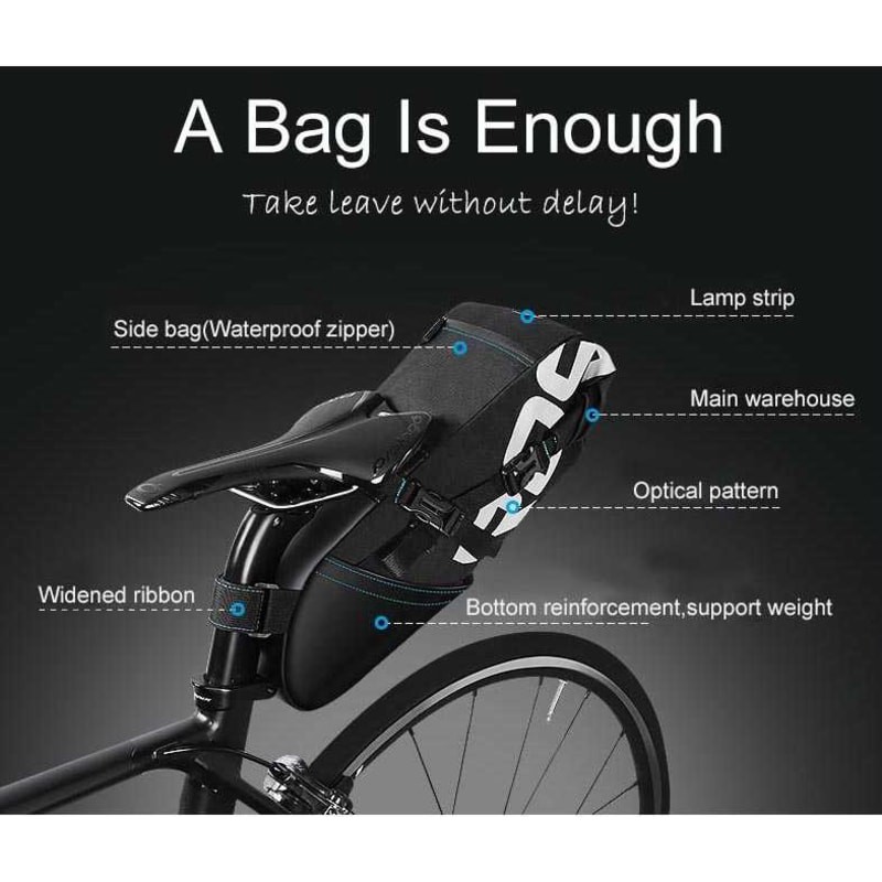 Roswheel Tas Sadel Sepeda Bicycle Waterproof Bag 8L - 131414-A