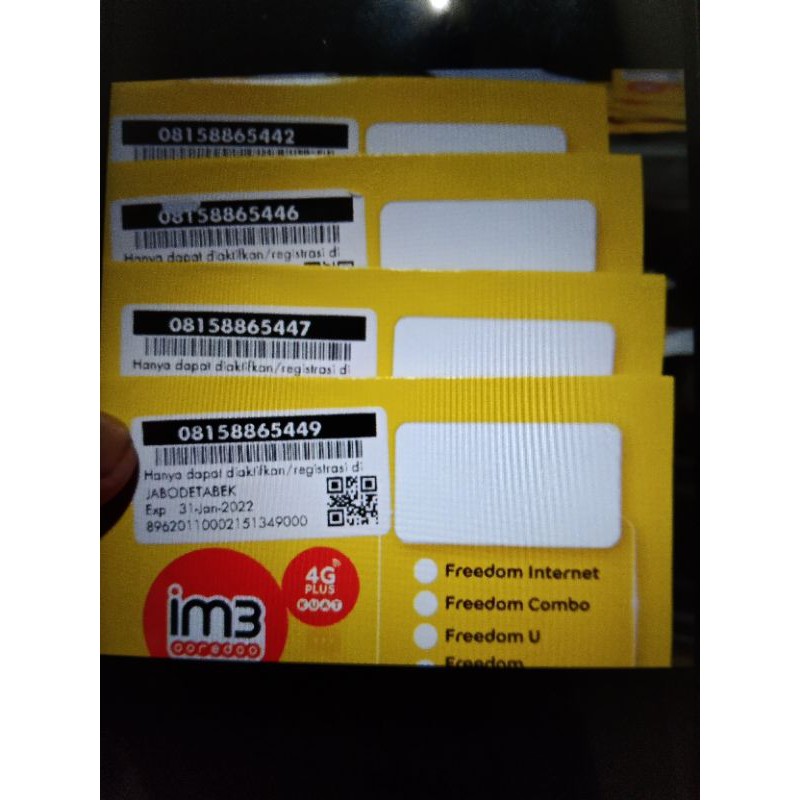 Nomor Cantik IM3 (11 digit)