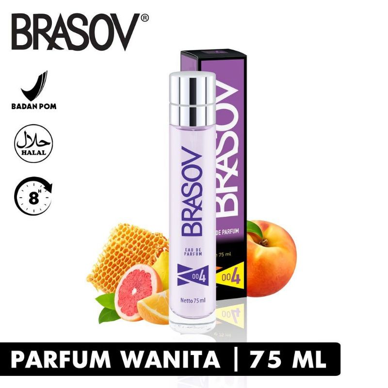 Brasov Parfum Pria 75 ML Eau De Parfum HALAL Perfume Spray Lelaki EDP