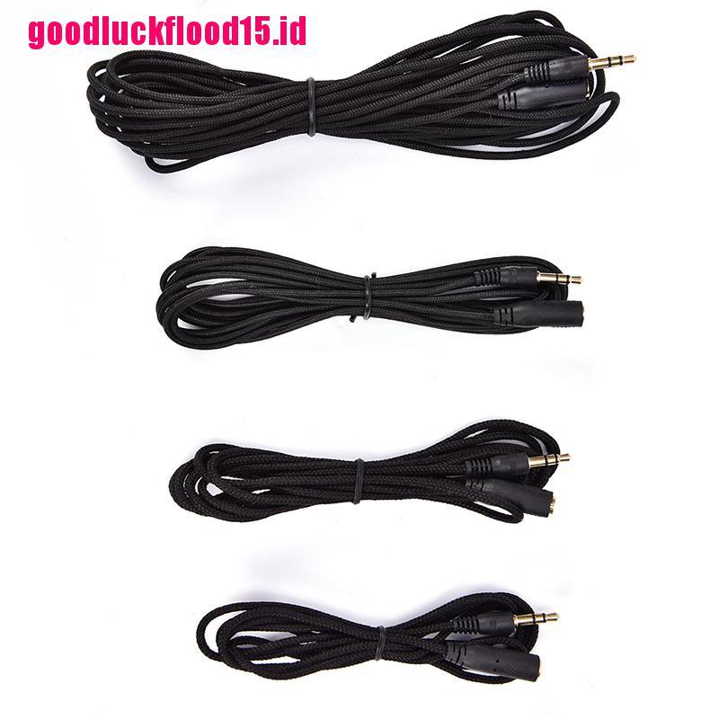 (LUCKID) Kabel Extension Headphone / EarPhone jack 3.5MM Panjang Super Rendah