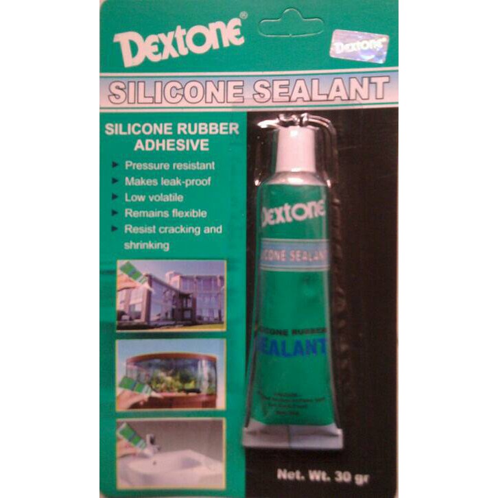 Lem Silicon silikon Rubber Sealant Kaca Aquarium akuarium dextone 30 gram 30 gr 30gram 30gr kecil