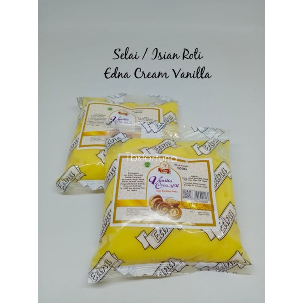 

Selai/isian Roti Edna Cream Vanilla 500gr