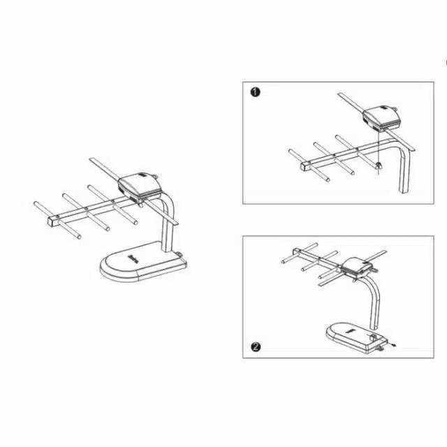 Antena TV Indoor Digital INTRA INT-HD14 Best FOR LCD &amp; LED TV