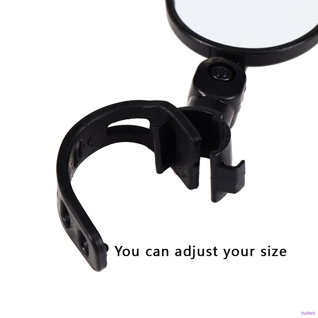 Bike Rearview Mirror Bicycle 15-35mm Handlebar Mounted Convet Rear View Mirror Cycling Accessory huiteni