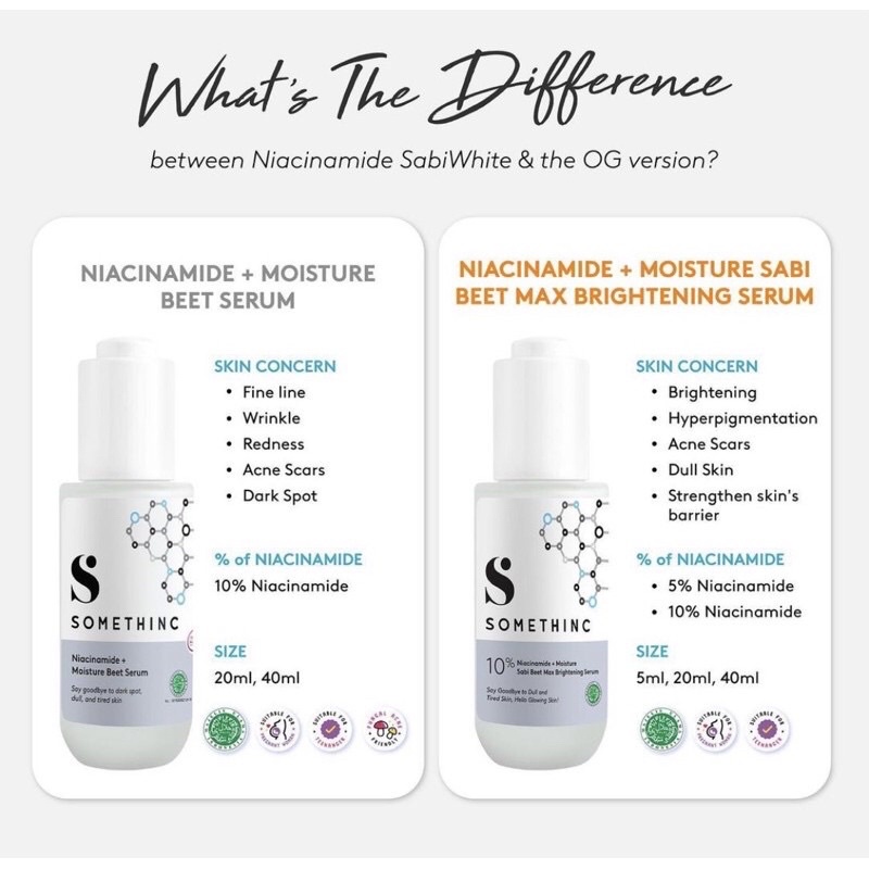 SOMETHINC niacinamide + sabi moisture beet serum / niacinamide barrier serum