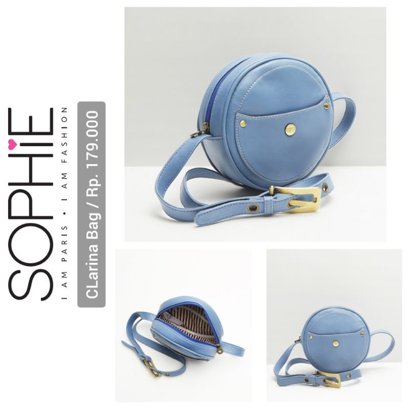 Tas Selempang - Shopie Paris Claryna Bag ( Blue ) | Shopie Martin