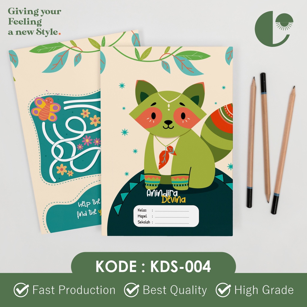 

Sampul Buku Custom | Sampul Aesthetic | Sampul Custom Nama | Free Desain - KDS-004