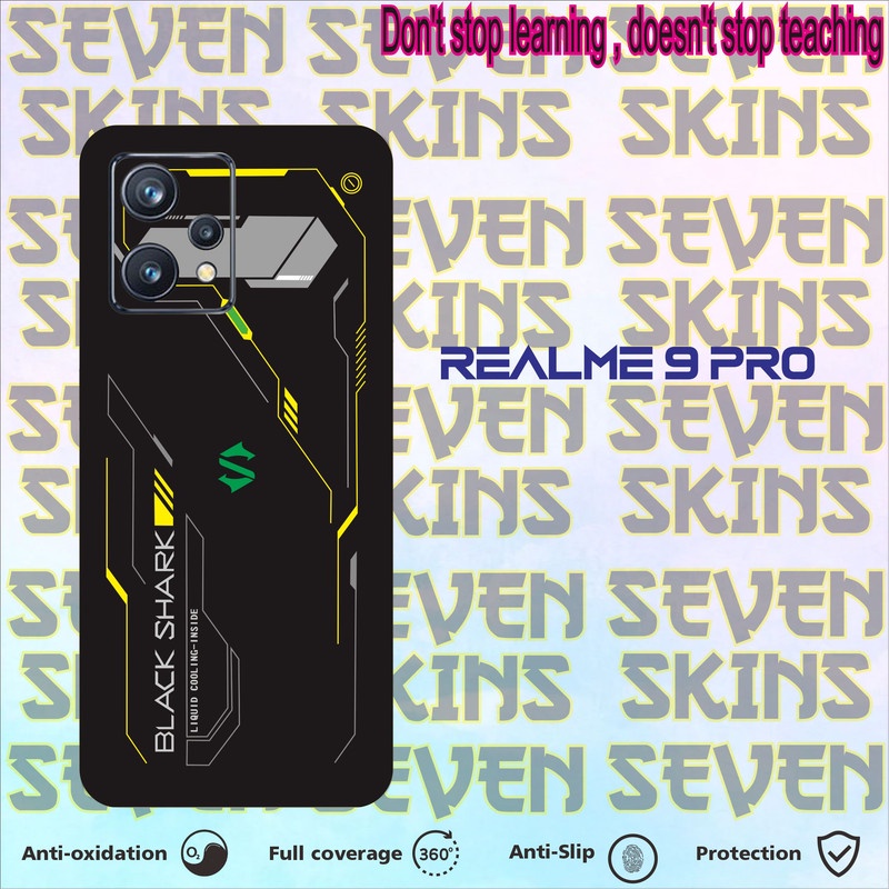 SKIN HANDPHONE DAPAT 2 PCS  REALME 9 PRO BLACK SHARK