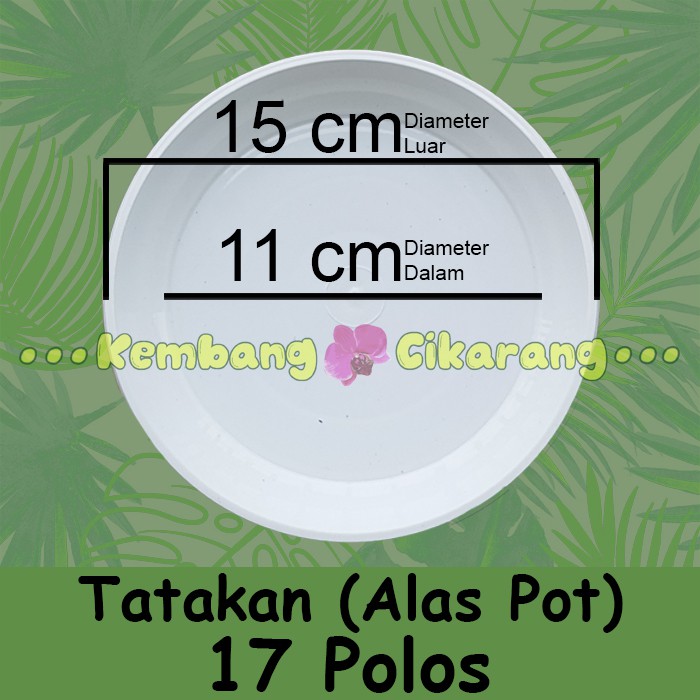 ST 18 PUTIH (18cm) pot bunga model tawon super tawon ukuran 18 dengan alas atau tanpa alas