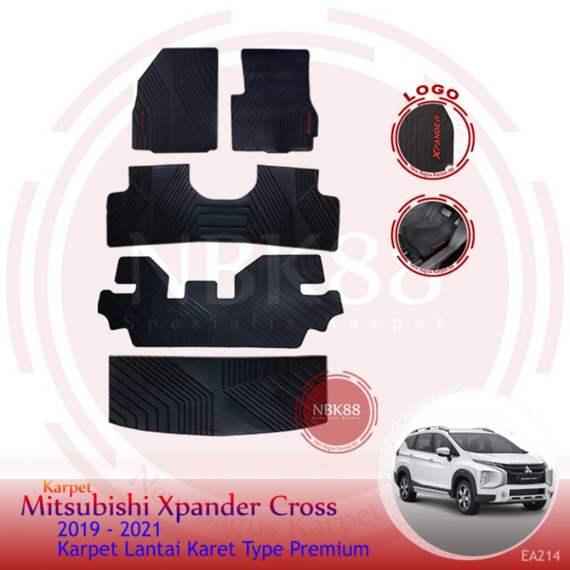 Karpet Karet Mobil XPANDER CROSS 2019 - 2021 Full set PREMIUM