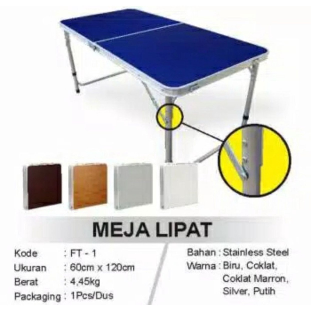 MEJA LIPAT CARRY PORTABLE MEJA JUALAN MEJA SERBAGUNA MEJA CARRY FBL