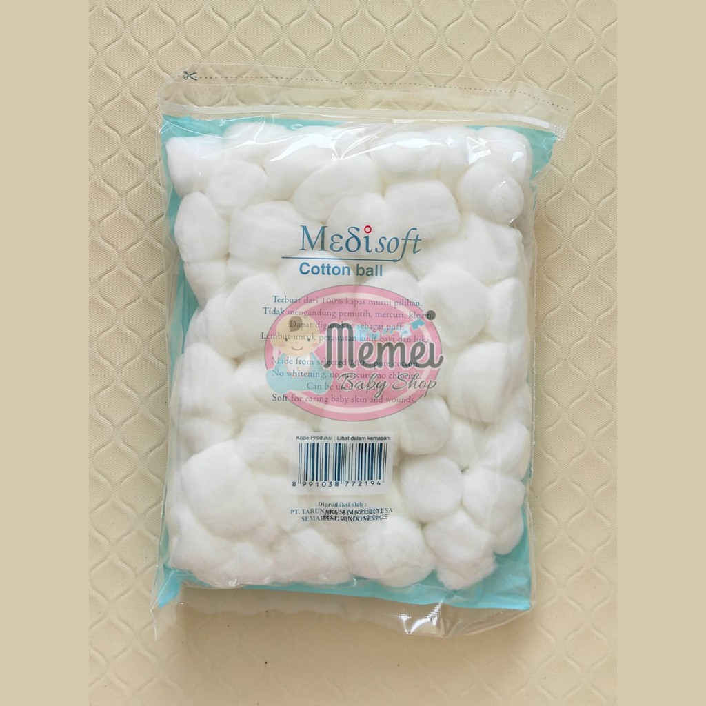 Medisoft cotton ball isi 120 pcs Kapas bola bayi