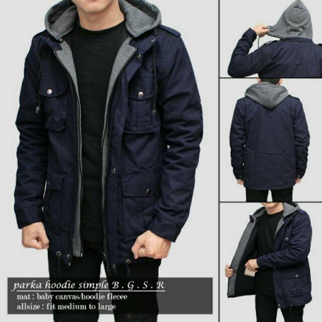 990 Model Jaket Parka Hoodie Terbaru