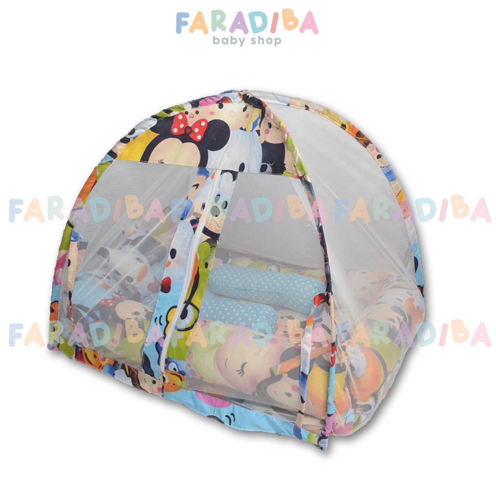 Kasur Tenda Bayi  / Tempat Tidur Baby Kelambu Klambu Alas Matras Boks / Bed Bedding Set Kado Anak Ha