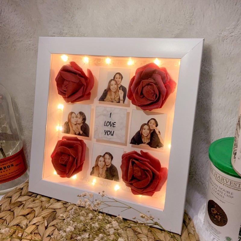 PHOTO BOX WITH ROSE FOAM