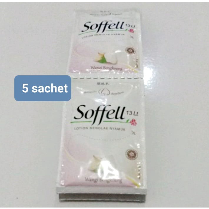 Soffell / Sofel Sachet lotion obat anti nyamuk  10 pcs ( 10 sachet )