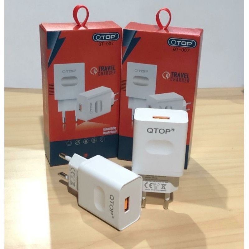 BATOK CASAN 2 OUTPUT KEPALA CHARGER QTOP BATOK CASAN 3 USB 3,1A 1USB 2USB 4USB QTOP BRAND ORIGINAL KUALITS BAGUS