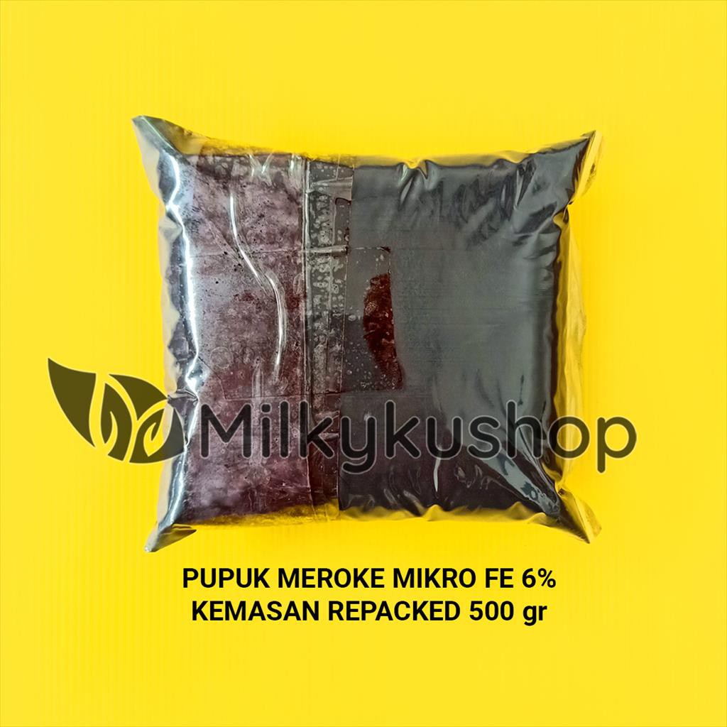 PUPUK MEROKE MIKRO FE 6% EDDHA 500 GRAM KEMASAN REPACK HIDROPONIK