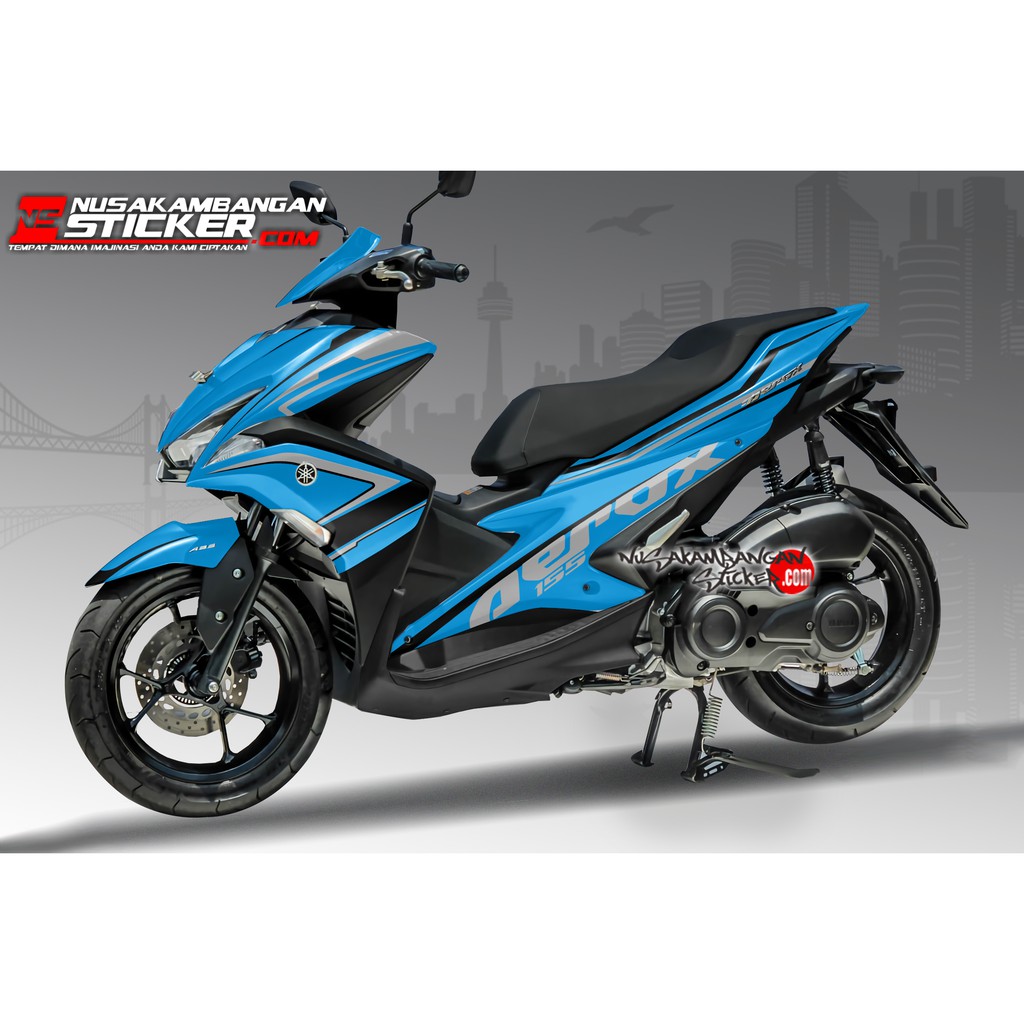 Decal Stiker aerox - BIRU TOSCA GRAFIS