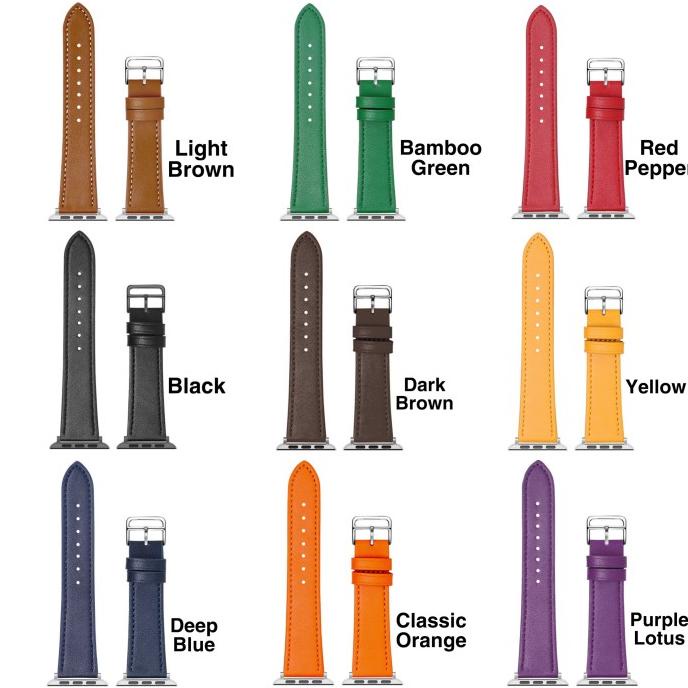 Apple Watch Strap Genuine Leather KulitAsli mirip HERMES'S SINGLE TOUR