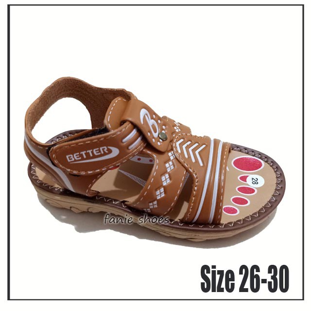 Better 26-30 / Sepatu Sandal Tali Velcro Anak Laki / Fashion Sepatu Anak Laki / Sandal Gunung Anak