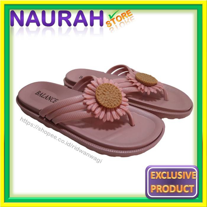 Sandal Wanita Balance 1607 K5 Original Sendal Jepit Matahari Jelly Impor Nice Lentur Ringan Lembut