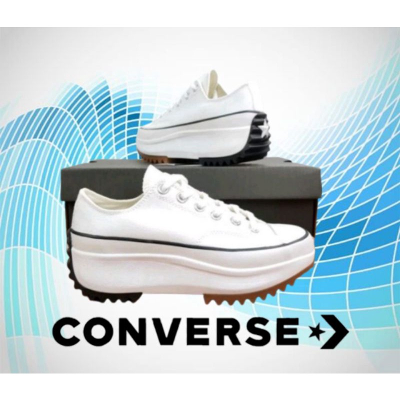 CONVERSE RUN STAR JW ANDERSON OX BLACK WHITE SEPATU SNEAKER WANITA TERBARU
