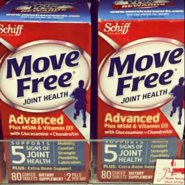 Schiff MoveFree USA PRODUK ORIGINAL 80 TABLETS