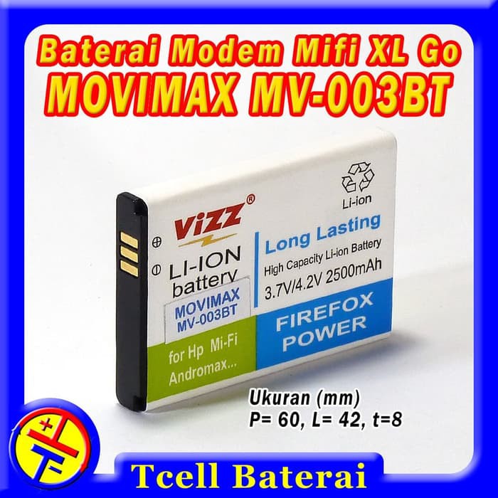 DISKON BATERAI MODEM XL GO MOVIMAX MV-003BT VIZZ BATRE BATERE BATRAI MV003