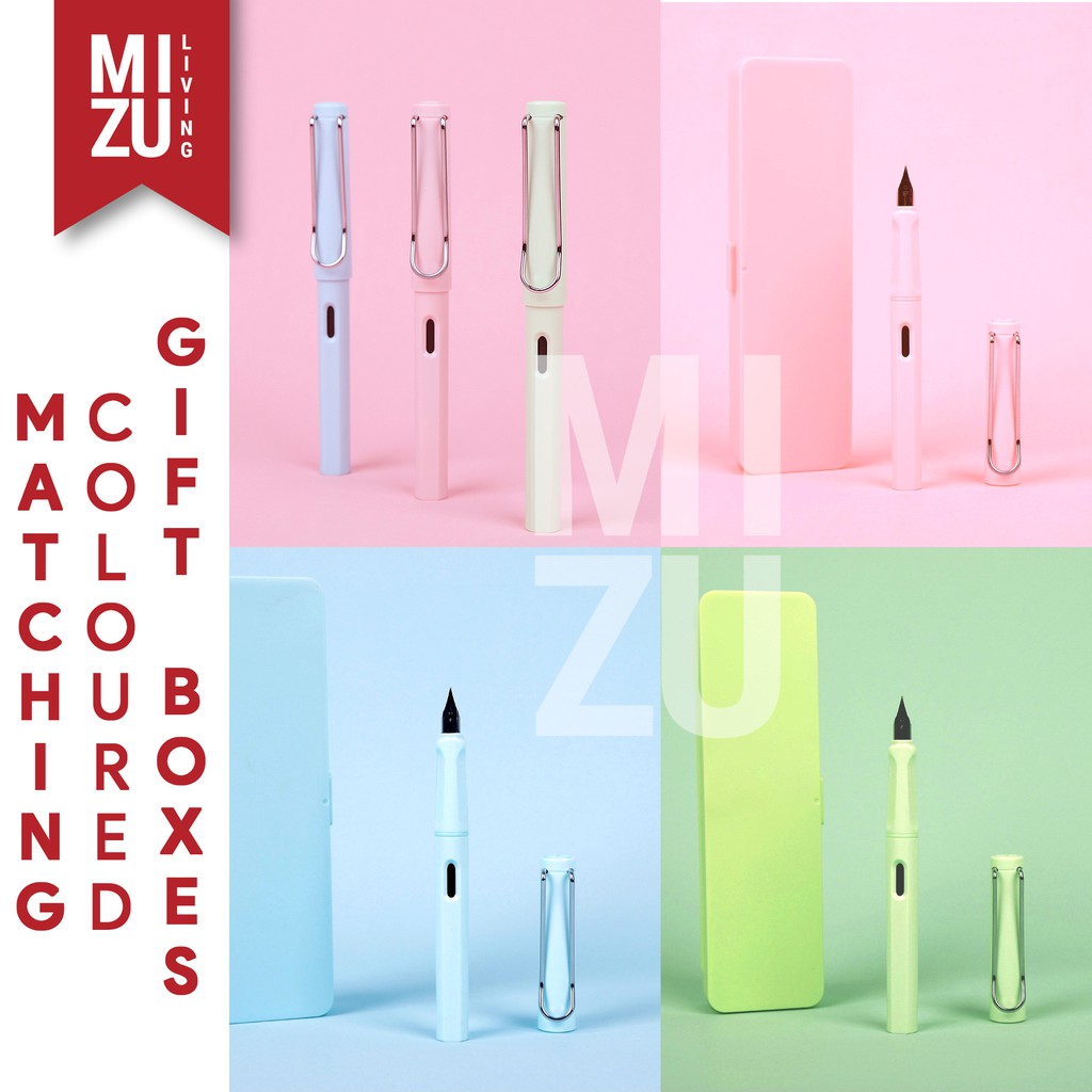 MIZU PASUTERU Fountain Pen Macaron With Gift Box Stainless Steel Nib-1
