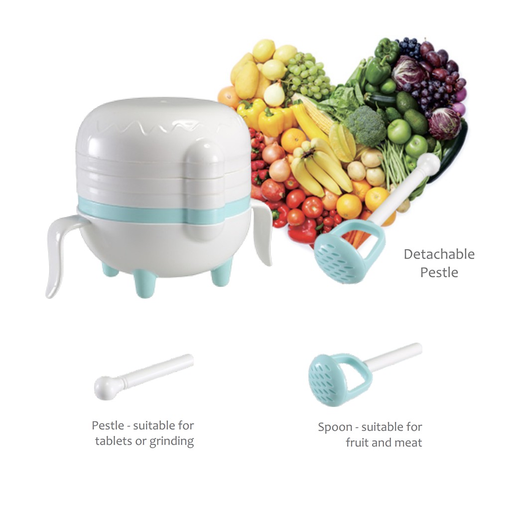 Baby Beyond Compact All in One Food Processor Set - Blender Mpasi Anak Bayi - Baby Cook Saringan