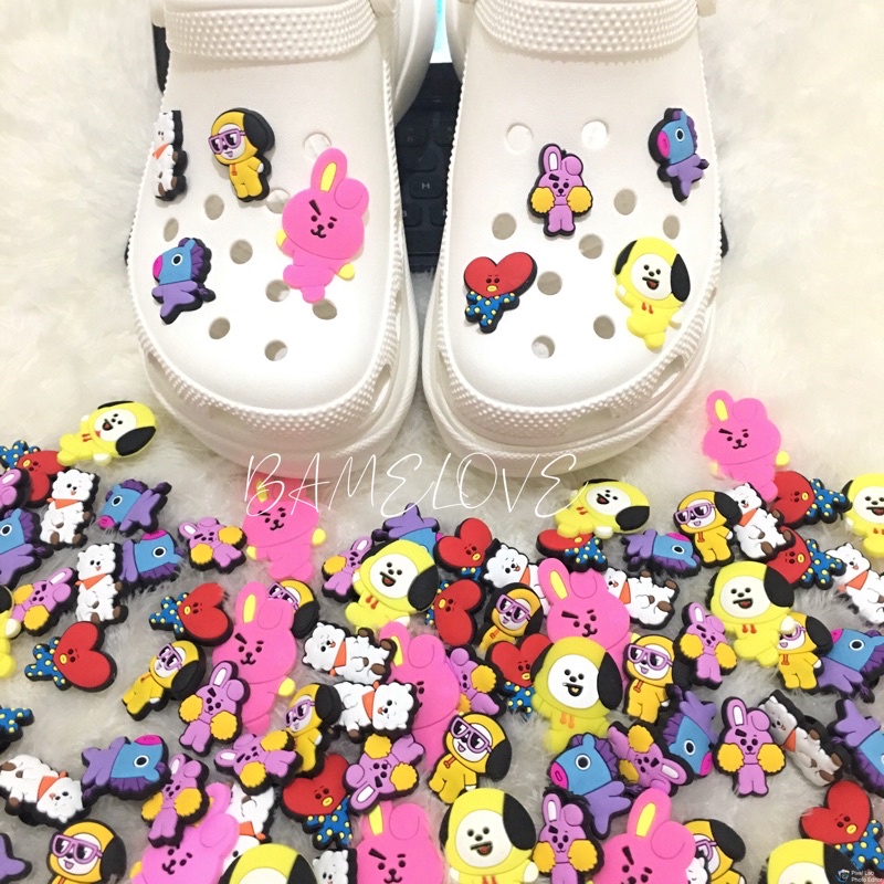 Jual Jibbitz Bts jibbitz crocs karakter BT21 charm crocs karakter