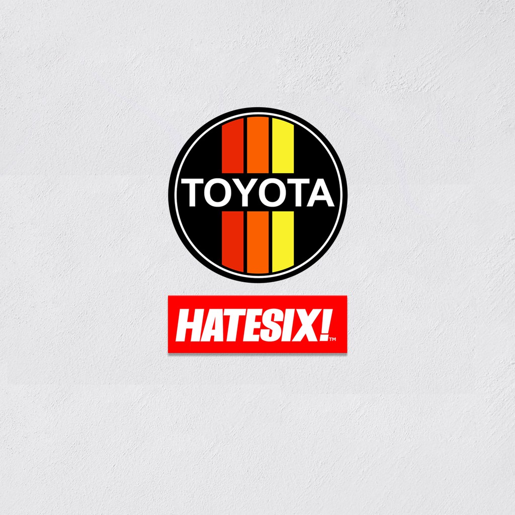 Stiker Decal Toyota Chou Tricolor Toyota Trail Team Hatesix