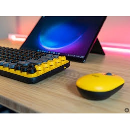 New Keyboard WIreless | Logitech Keyboard POP Keys - Yellow ( Original Garansi Resmi 2 Tahun)