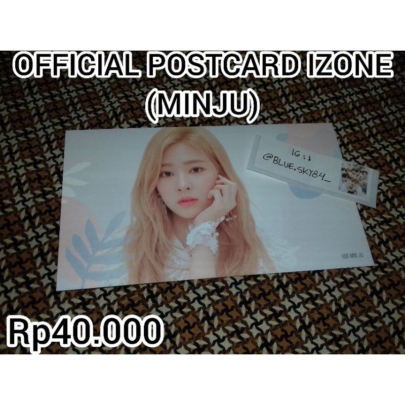 

Official postcard izone minju