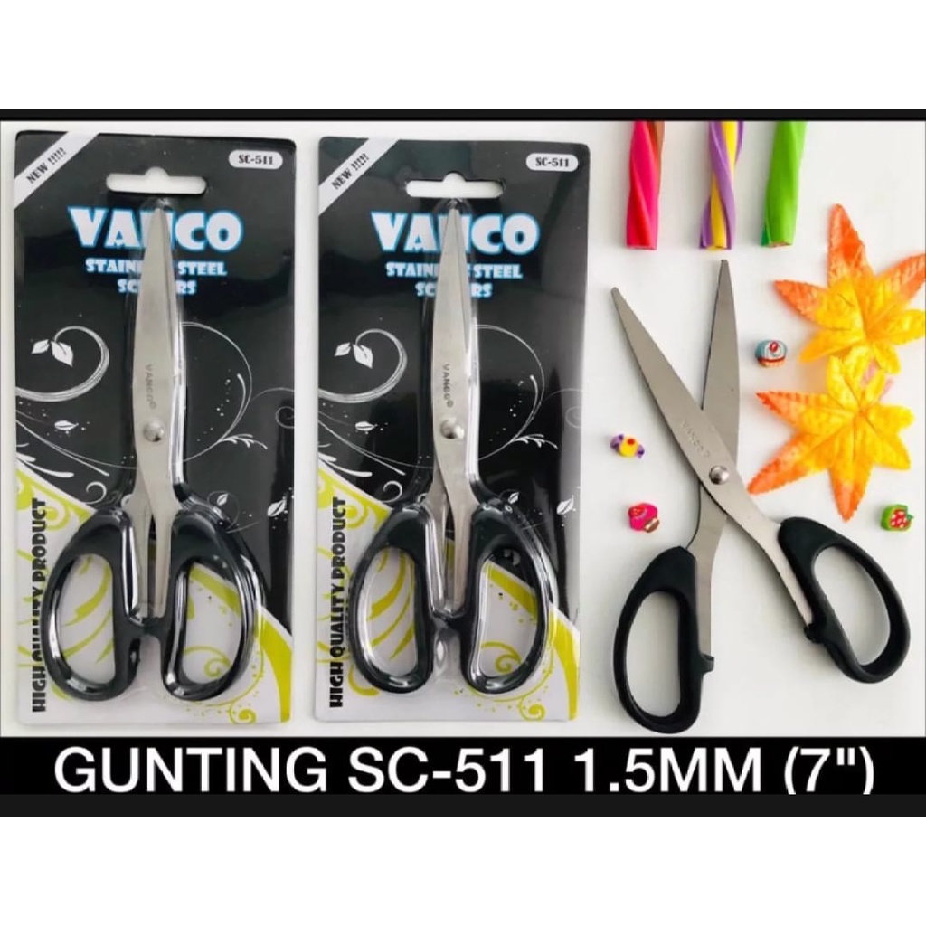 

Royale Stationary - VANCO Gunting Besar 7 INCH scissors Stainless Stell