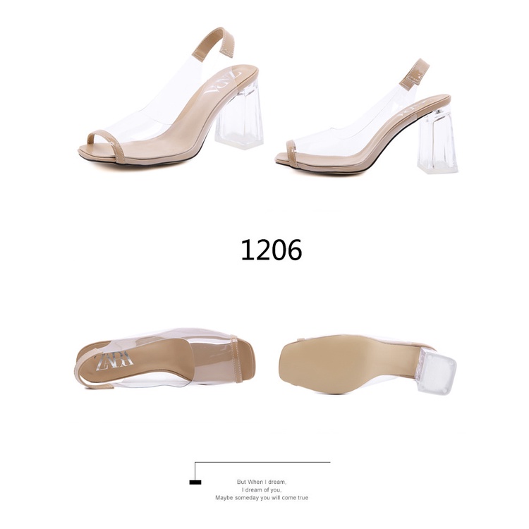 ZR Sandals With Methacrylate Heel #1206