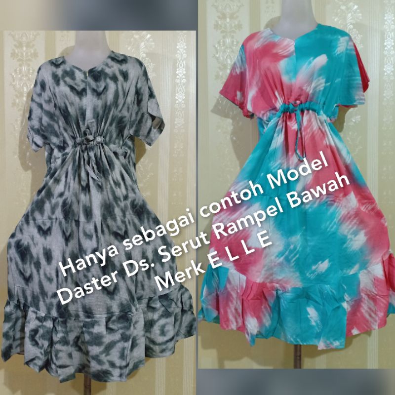 Daster Serut Rampel Bawah  dan Dada Keret  Merk ELLE