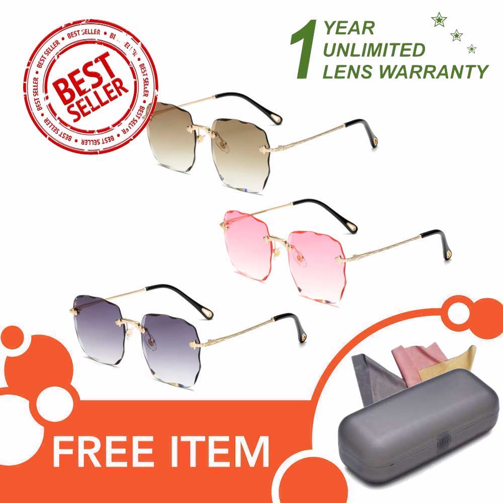 Kacamata UV400 - Anti Radiasi - Sunglasses Wanita Korea - HM8103 ( Group ) FREE Kotak Kacamata