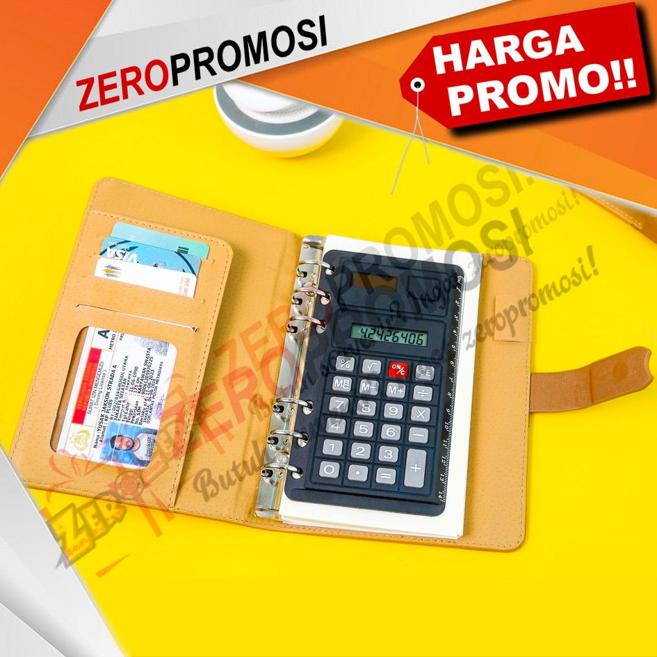 

Barang promosi agenda Kulit Binder dengan kalkulator