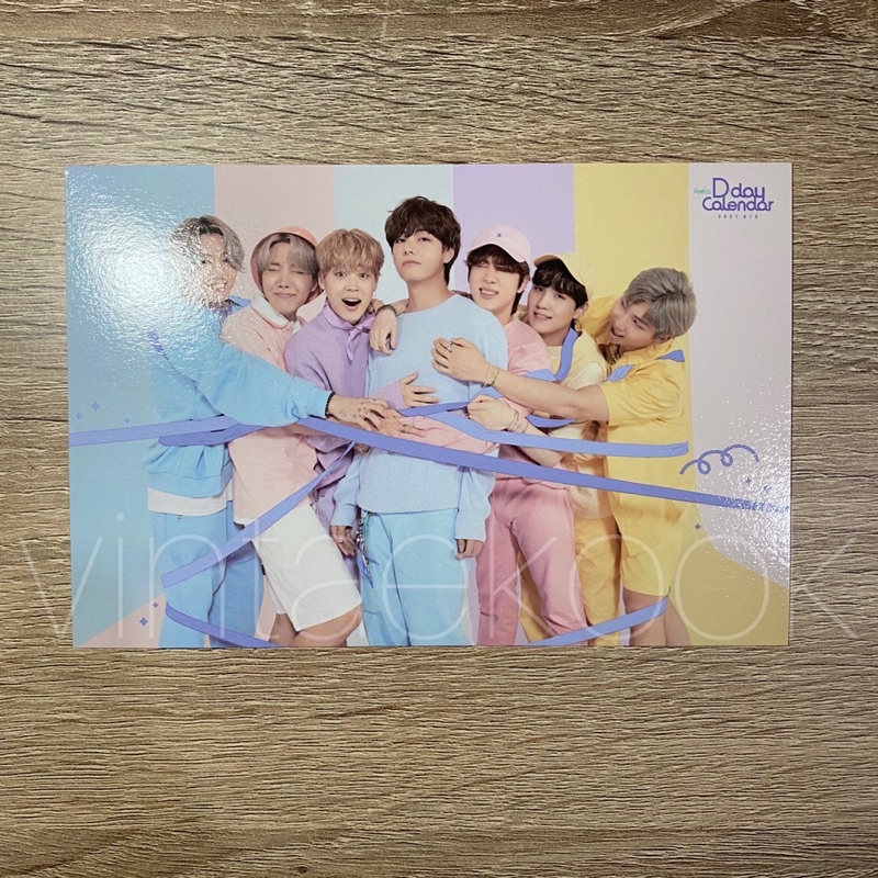 [OFFICIAL PHOTOCARD] POSTCARD FESTA THE 8TH ANNIVERSARY BTS OT7 2021