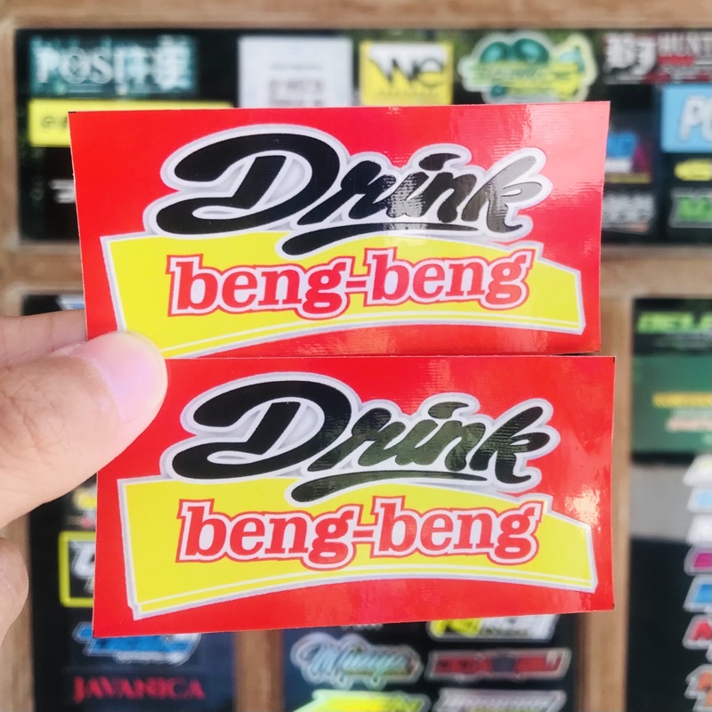 Sticker Motor Stiker HP Laptop - Drink Beng Beng Bijian