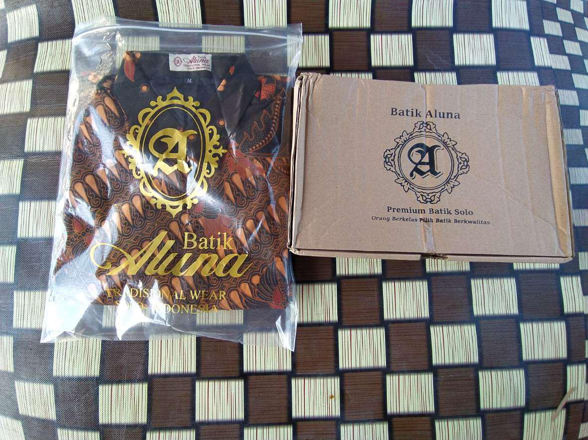 Baju Batik Pria Lengan Panjang Modern Limited Edition Batik Cowok Modern Premium Solo Aluna Gba 096