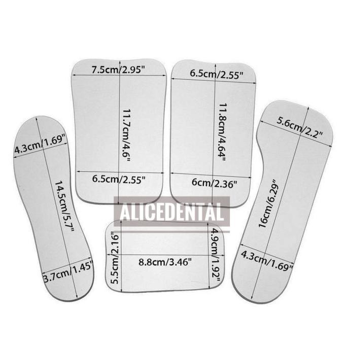 Dental cermin intraoral kaca intra oral rhodium mirror gigi