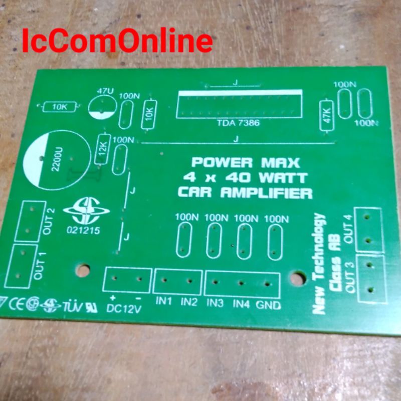 Jual PCB Power Amplifier Mobil TDA 7386 Indonesia|Shopee Indonesia