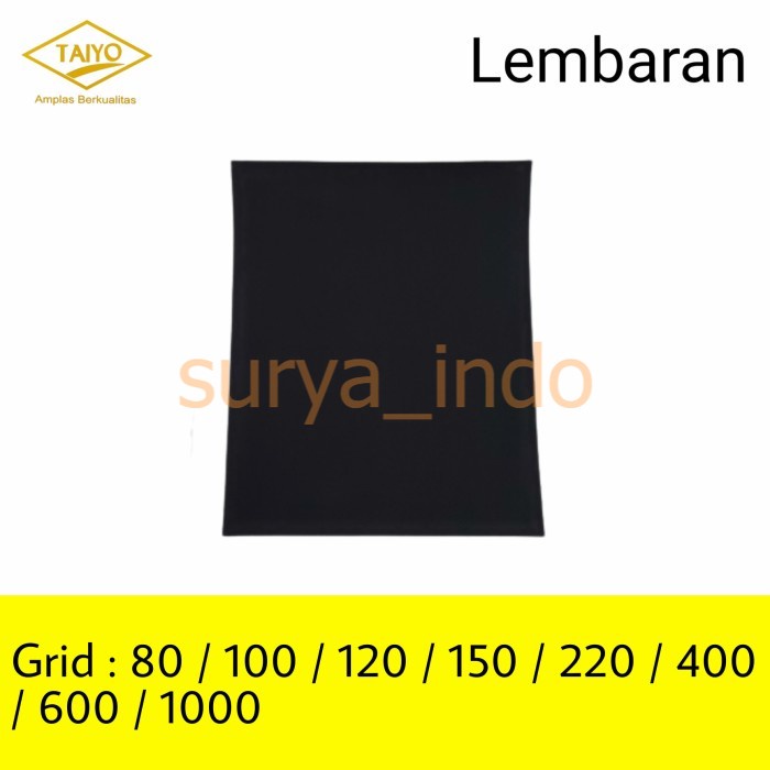 AMPLAS KERTAS / LEMBAR GRID 80-1000 TAIYO 9&quot;X11&quot; AMPELAS DUCO GOSOK