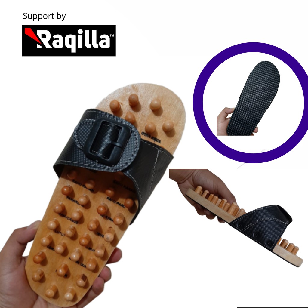 Sandal rematik Sendal kesehatan Kayu rematik refleksi sandal bakiak kayu sendal rematik