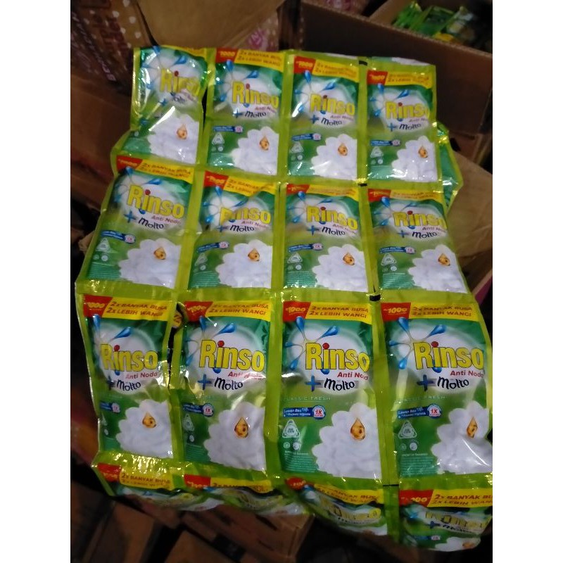 Rinso molto dan anti noda cair isi 6sachet/rt 38ml.